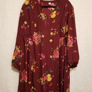 Beautiful Old Navy fall floral dress